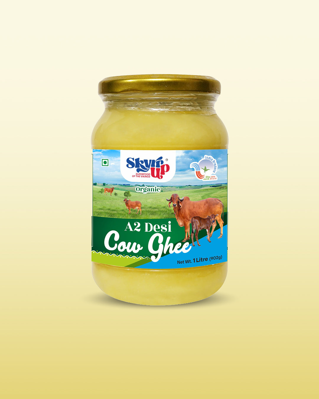 Skyrrup Organic A2 Desi Cow Ghee - 1000ml