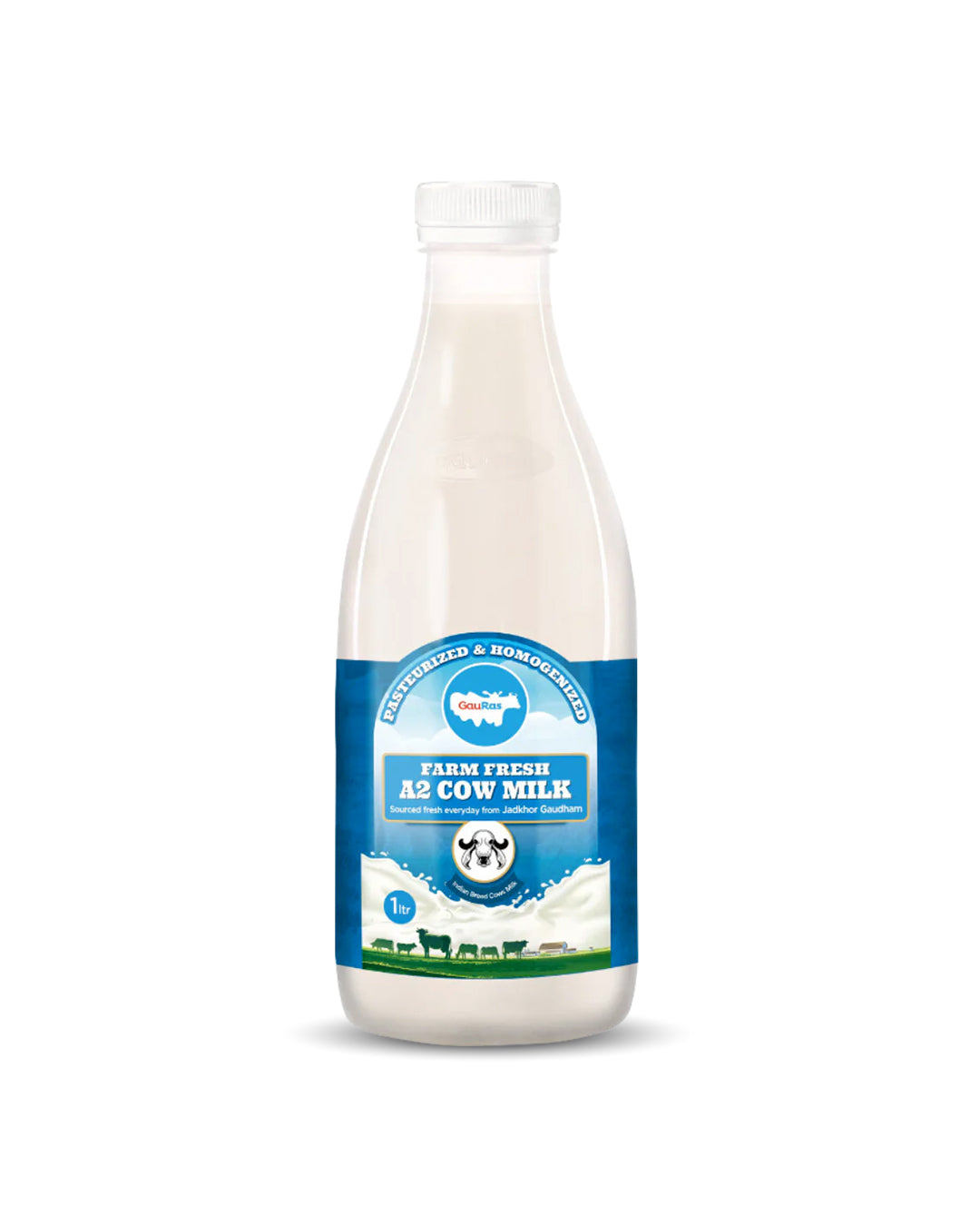Gauras Farm Fresh A2 Cow Milk (1 Liter)