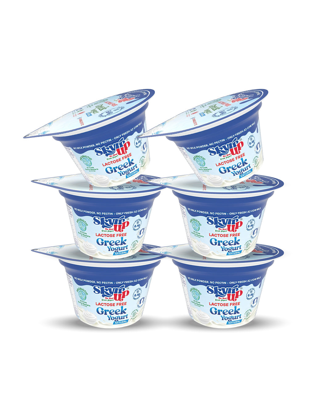 Natural Greek Yogurt (Pack of 6) - 85g each