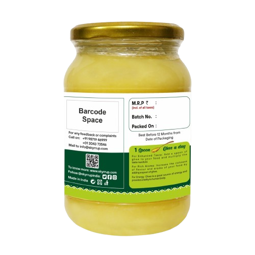 Skyrrup Organic A2 Desi Cow Ghee - 1000ml