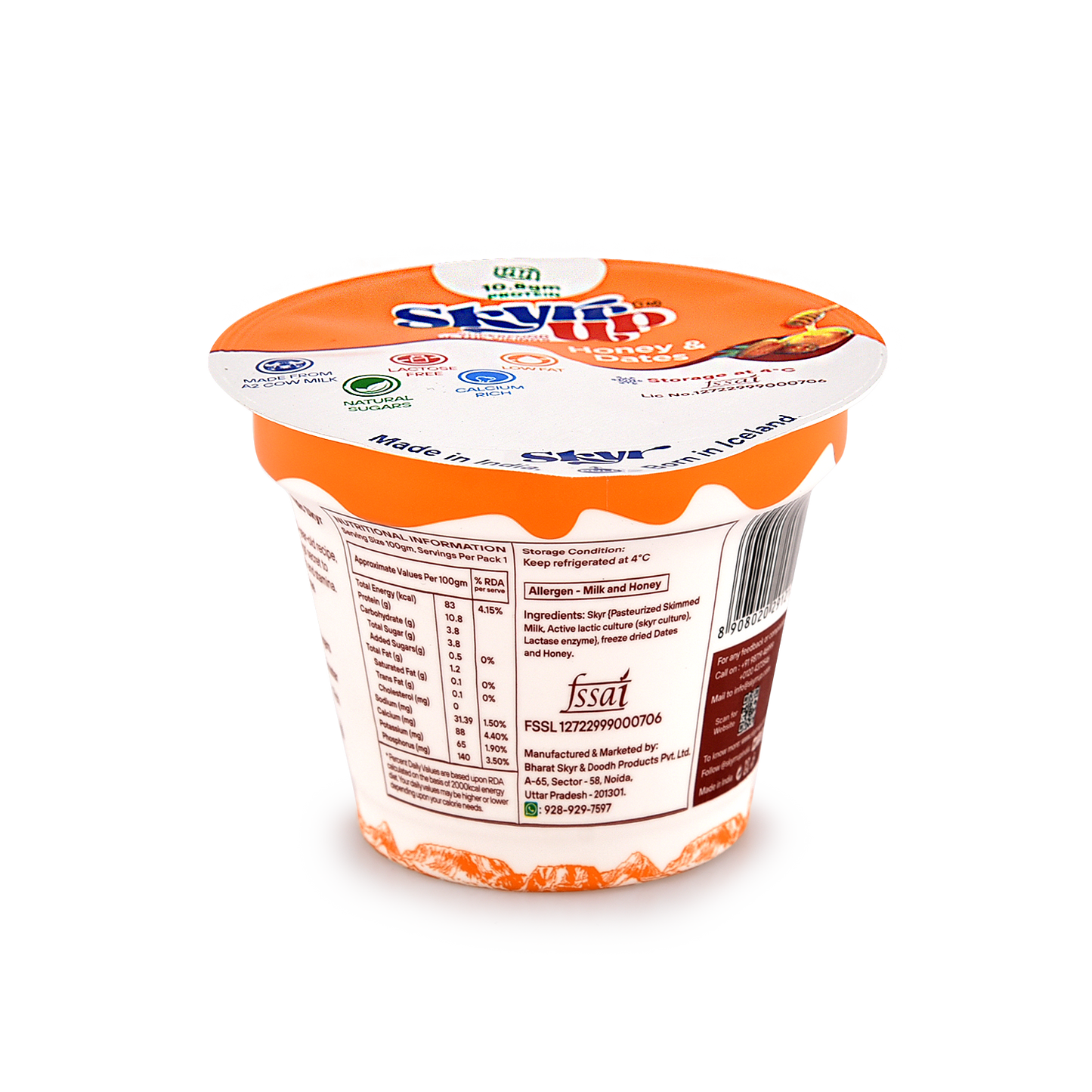 Honey & Dates Icelandic Skyr (Pack of 6)
