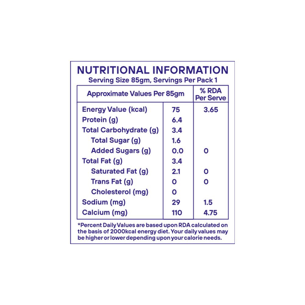 Greek Yogurt - 85gm - Natural (Made From A2 Cow Milk) - Probiotic, 6.4gm Protein, Zero Preservatives, Lactose Free- Pack 0f 6