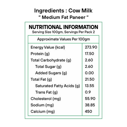 A2 Cow's Milk Paneer
